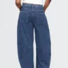 Høytaljede strikkede «Horseshoe»-Jeans