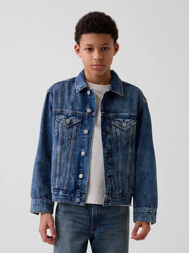 Ikonisk denimjakke for barn