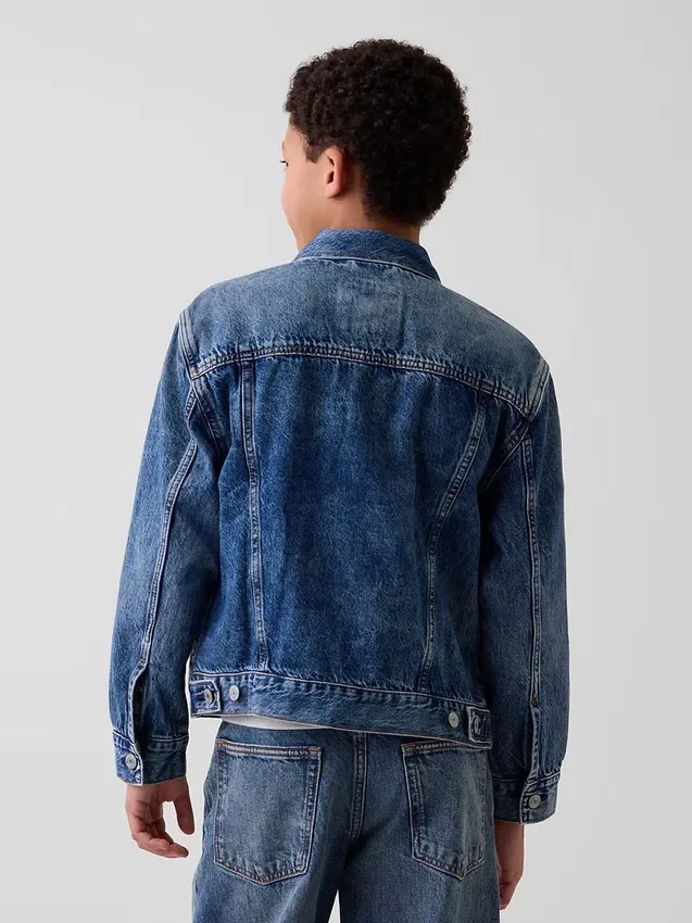 Ikonisk denimjakke for barn