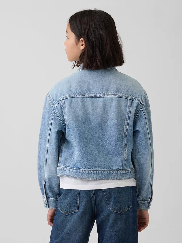 Ikonisk denimjakke for barn