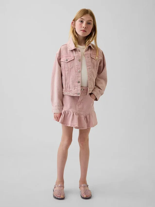 Ikonisk denimjakke for barn
