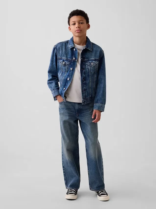 Ikonisk denimjakke for barn