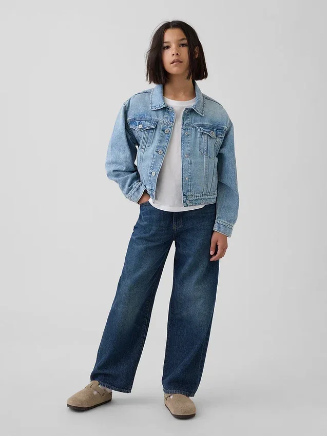 Ikonisk denimjakke for barn