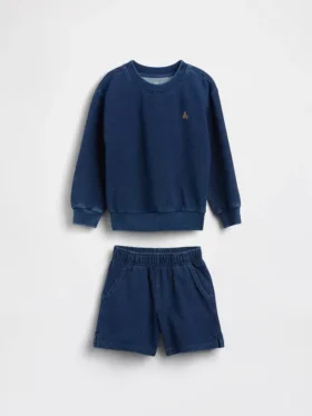 Indigo-frotté-sett for Baby og Småbarn