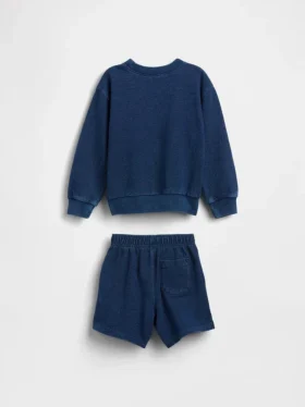 Indigo-frotté-sett for Baby og Småbarn
