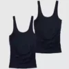 Ingrid and Isabel Basics Sømløs Cami med mageunderstøttelse for mammaklær, 2-pak
