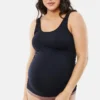 Ingrid and Isabel Basics Sømløs Cami med mageunderstøttelse for mammaklær, 2-pak
