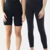Ingrid og Isabel leggings og sykkelshorts for etter fødselen, to-pakning