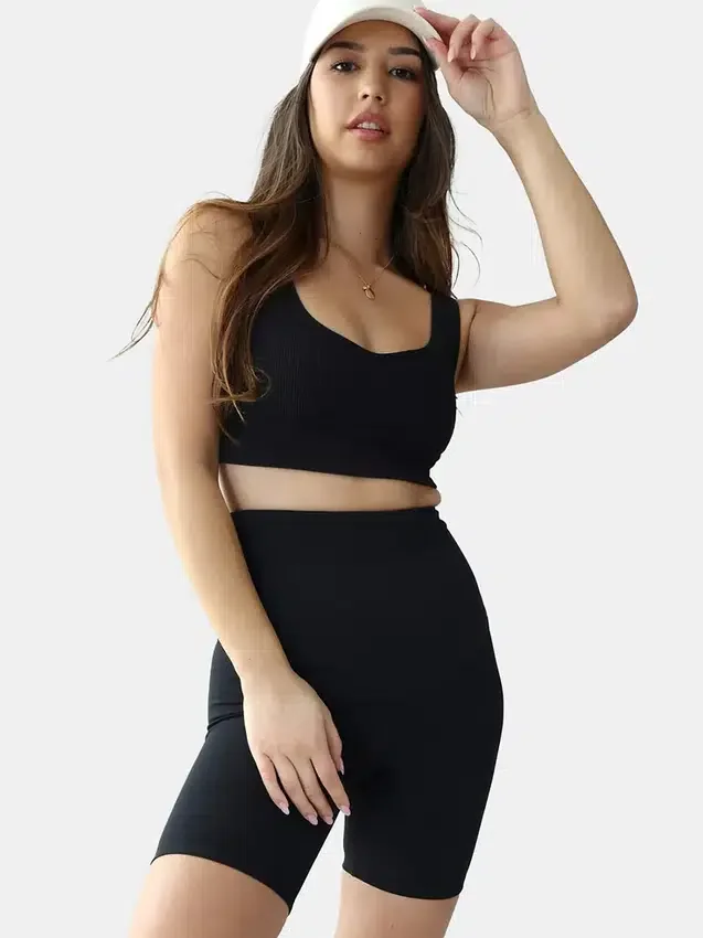 Ingrid og Isabel leggings og sykkelshorts for etter fødselen, to-pakning