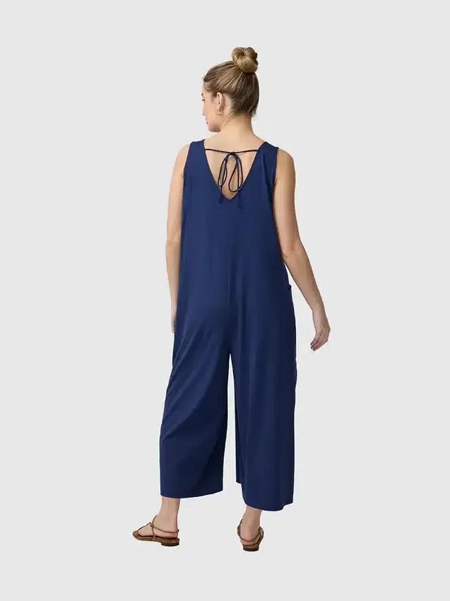 Ingrid og Isabel Lisbon – Jumpsuit med vide ben og uten ermer for mammaklær