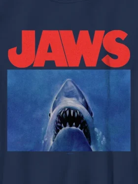 Jaws-T-skjorte med hai-motiv for barn