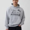 Jean-Michel Basquiat tykk hettegenser