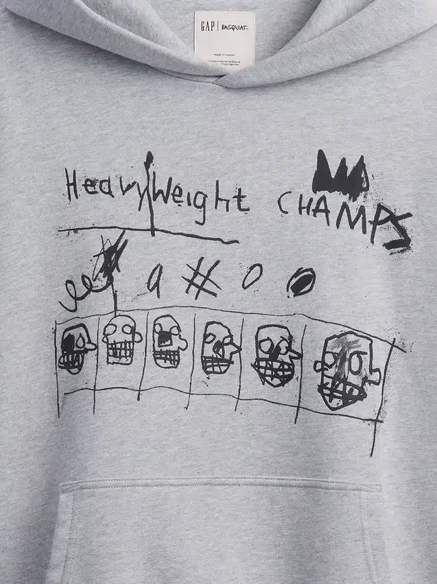 Jean-Michel Basquiat tykk hettegenser
