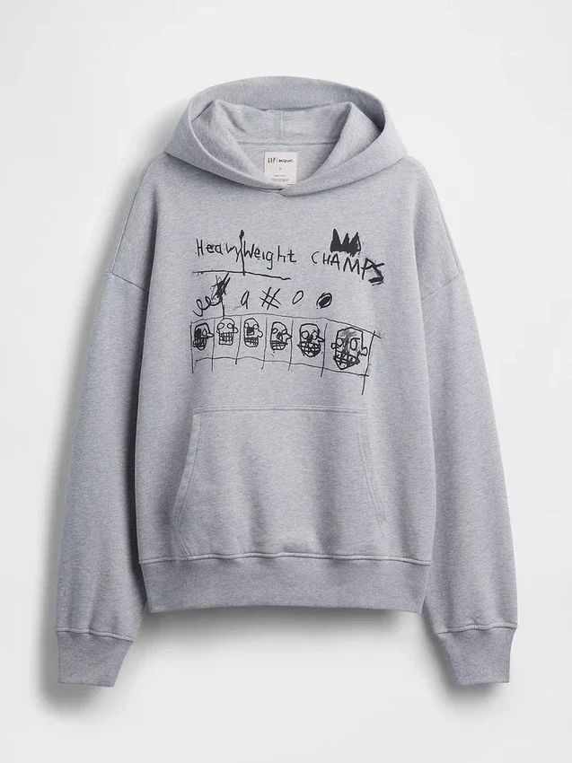 Jean-Michel Basquiat tykk hettegenser
