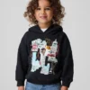 Jean-Michel Basquiat Vintagesoft-hettegenser for småbarn