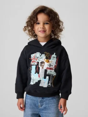Jean-Michel Basquiat Vintagesoft-hettegenser for småbarn