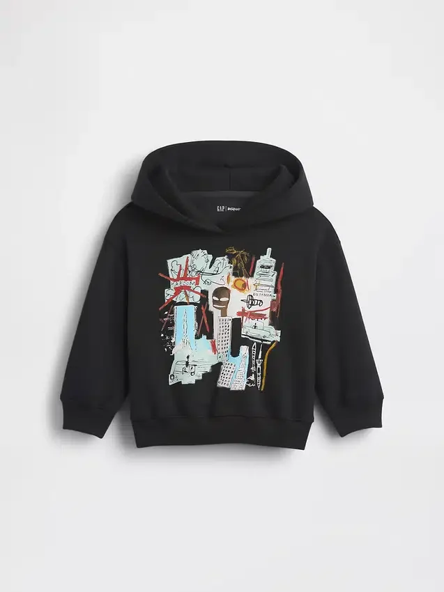 Jean-Michel Basquiat Vintagesoft-hettegenser for småbarn