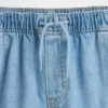 Jeans for barn med høy midje, vid benvidde og ankelhøyde