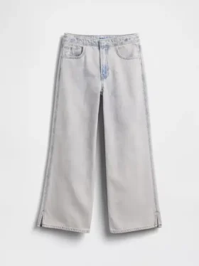 Jeans for barn med lav midje, bred benvidde