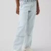 Jeans for barn med lav midje, bred benvidde