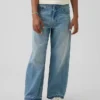Jeans for barn med lav midje, bred benvidde