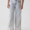 Jeans for barn med lav midje, bred benvidde