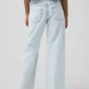 Jeans for barn med lav midje, bred benvidde