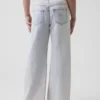 Jeans for barn med lav midje, bred benvidde