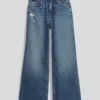 Jeans for barn med lav midje, bred benvidde