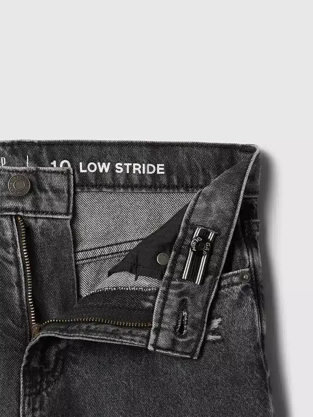 Jeans for barn med lav midje, bred benvidde