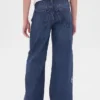 Jeans for barn med lav midje, bred benvidde
