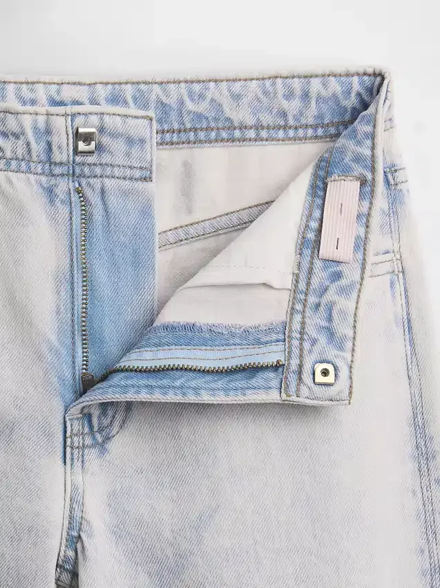 Jeans for barn med lav midje, bred benvidde