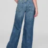 Jeans for barn med lav midje, bred benvidde