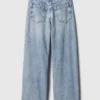 Jeans for barn med lav midje, bred benvidde