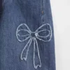 Jeans for barn med lav midje, bred benvidde