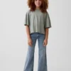 Jeans for barn med lav midje og avslappet utsvunget ben