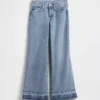 Jeans for barn med lav midje og avslappet utsvunget ben