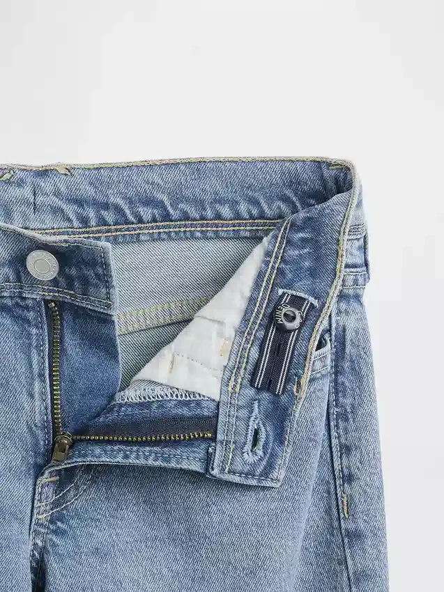 Jeans for barn med lav midje og avslappet utsvunget ben