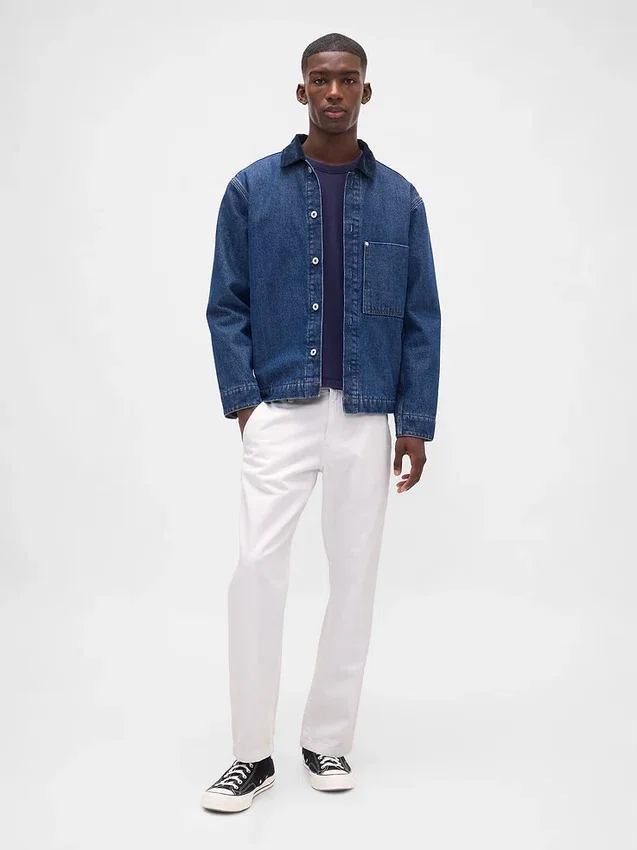 Jeans med avslappet, rett passform
