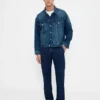 Jeans med avslappet, rett passform