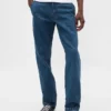 Jeans med avslappet, rett passform