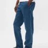 Jeans med avslappet, rett passform