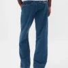 Jeans med avslappet, rett passform