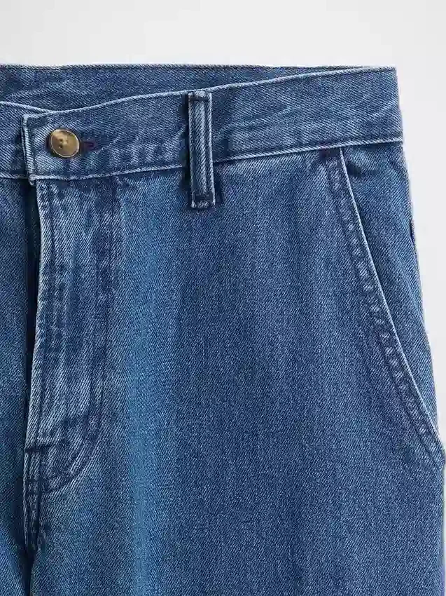 Jeans med avslappet, rett passform