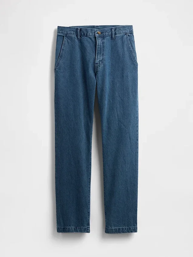 Jeans med avslappet, rett passform