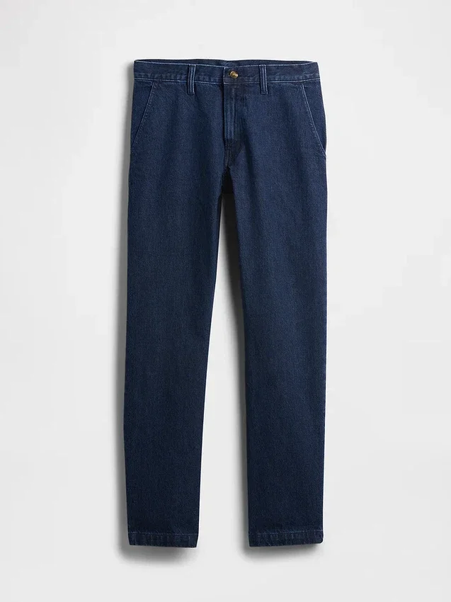 Jeans med avslappet, rett passform