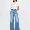 Jeans med ekstra høy midje og vid benbredde