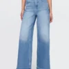 Jeans med ekstra høy midje og vid benbredde