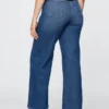 Jeans med ekstra høy midje og vid benbredde
