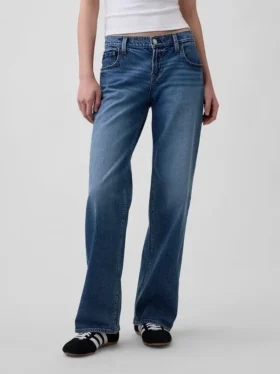Jeans med ekstra lav midje i 90-tallsstil